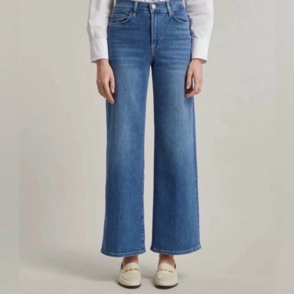 Frame Denim Women's Medium Blue Wide Leg Jeans